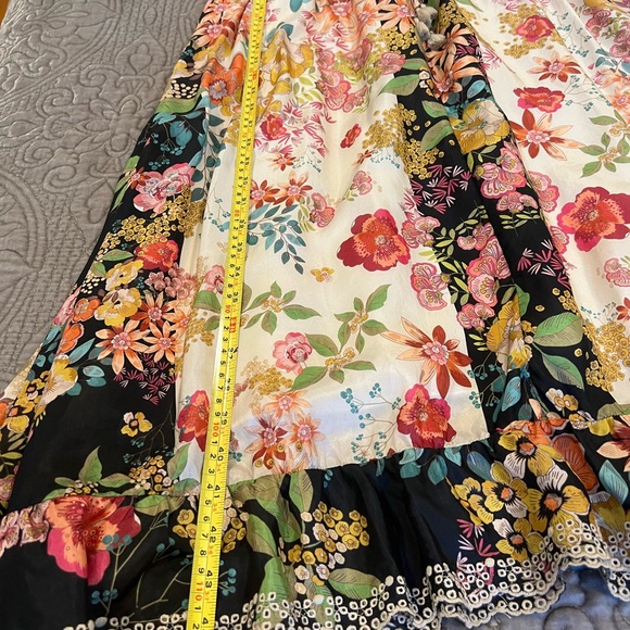 Johnny Was Floral Silk Dress - Picture 9 of 12